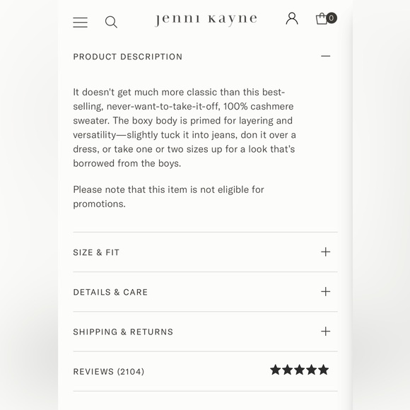 Jenni Kayne Cashmere Fisherman Sweater, NWOT, XL - Picture 8 of 9